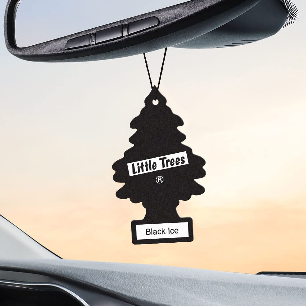 Air Fresheners Car Air Freshener. Hanging Tree Provides Long Lasting Scent for Auto or Home. Black Ice, 24 Air Fresheners